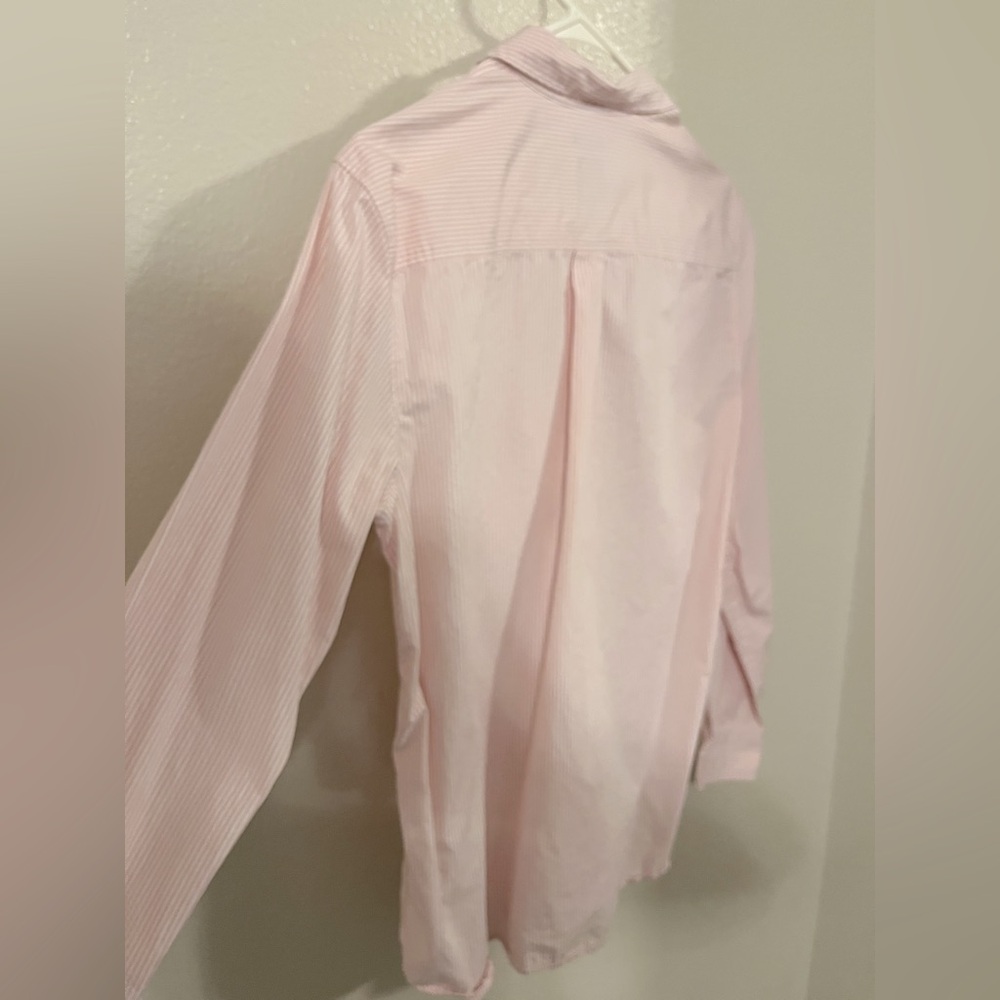 NWOT GAP Women’s Light Pink Striped Button Down Shirt - Picture 7 of 7
